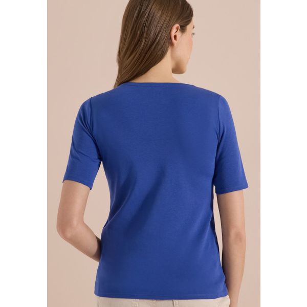 Cecil korte mouw shirt river blue 317515 17765