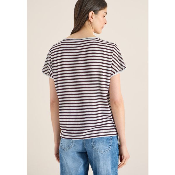 Cecil streep shirt rich burgundy 324460 27309