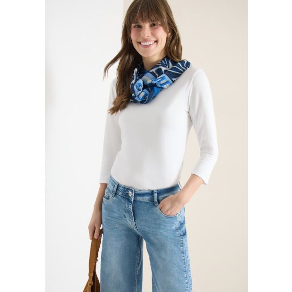 Cecil ronde sjaal universal blue 573113 35512-A
