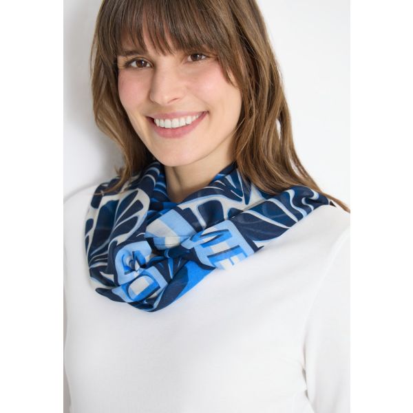 Cecil ronde sjaal universal blue 573113 35512-A