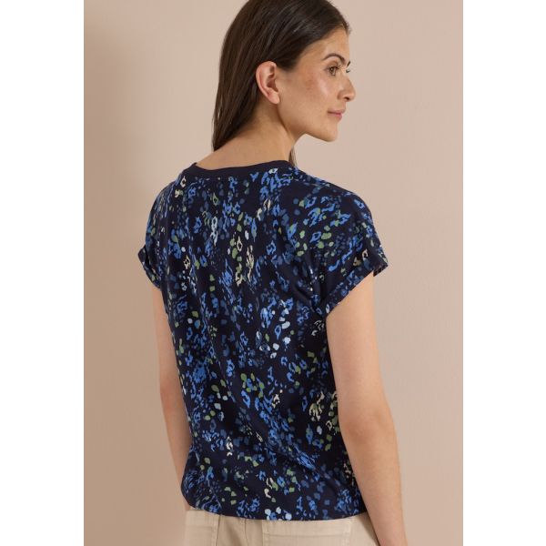 Cecil print shirt dark blue 325573 36831