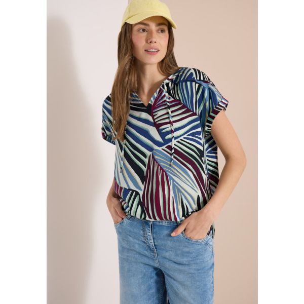 Cecil print blouse breeze green 346630 37672