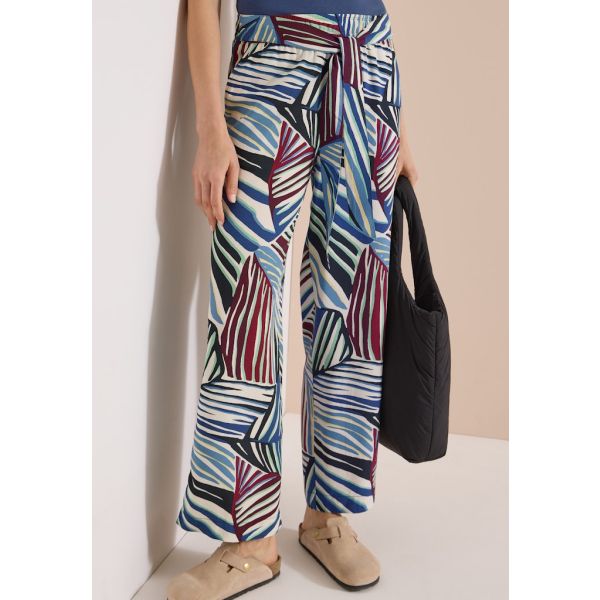 Cecil 7/8  print broek breeze green 381035 37672