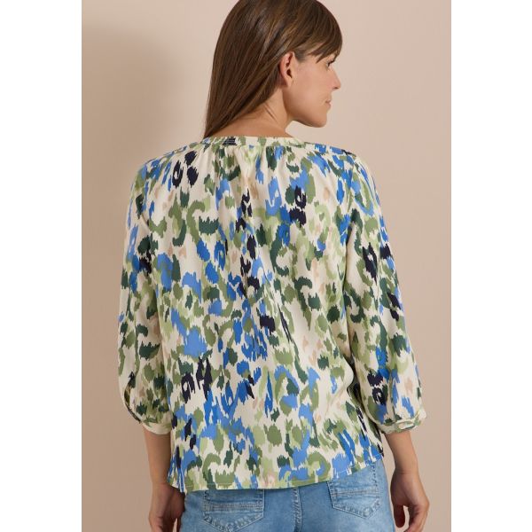 Cecil viscose print blouse beige 346804 37763