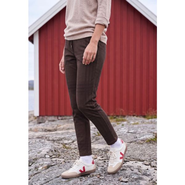 Cecil Tracy broek red wine ruit 381482 38133