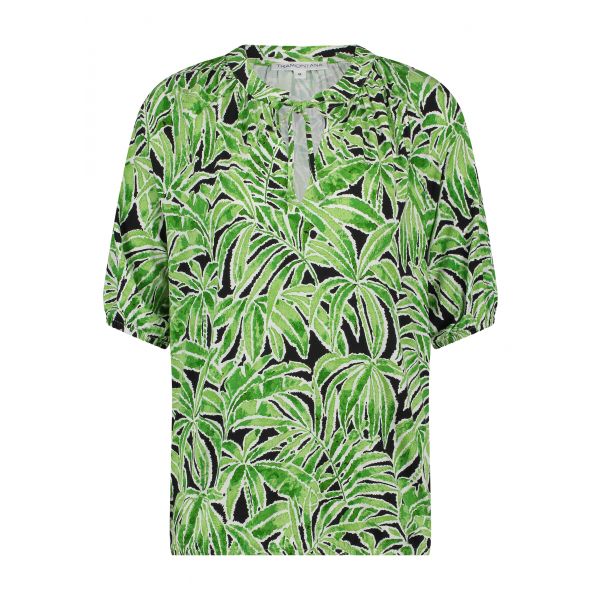 Tramontana print top greens D02-16-401