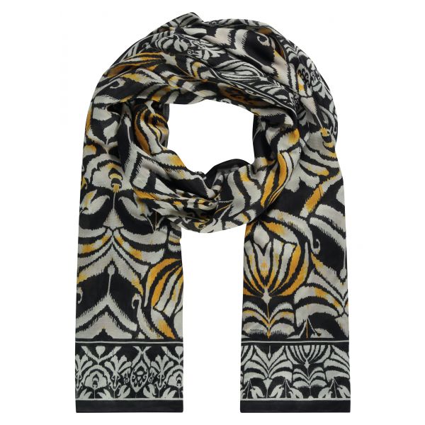 Tramontana print sjaal yellows I01-13-002-One Size