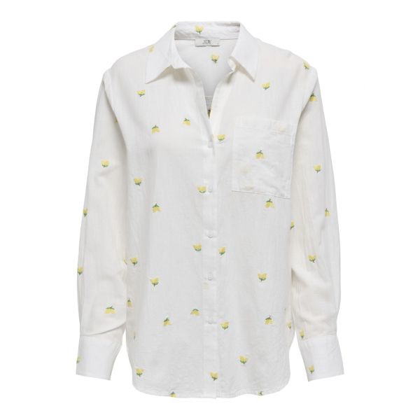 JDY katoenen lemon blouse cloud dancer 15351431