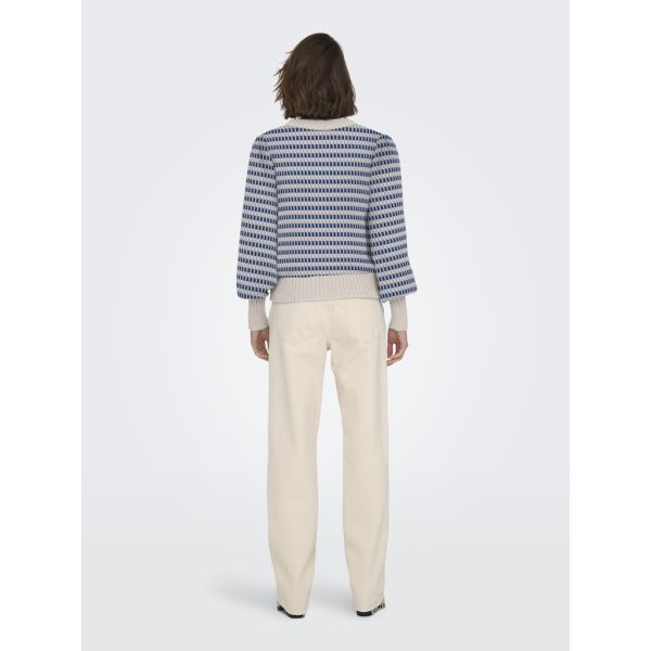 JDY print trui cement medieval blue 15304813