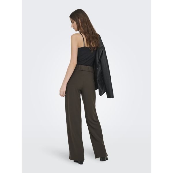 JDY wijde jersey broek chocolate brown 15208430