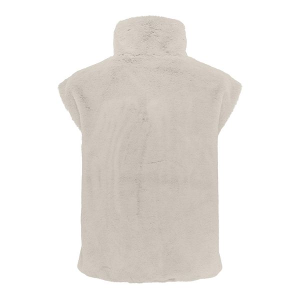 JDY faux fur bodywarmer moonbeam 15328190