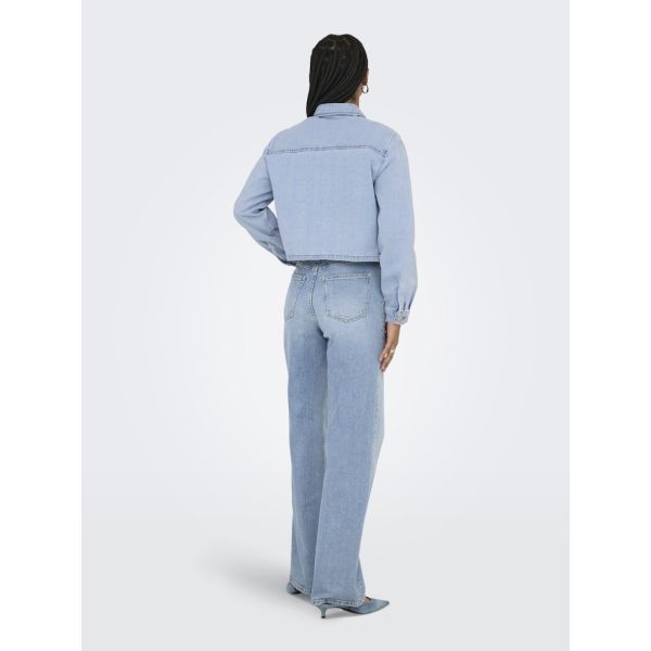 JDY denim blouse jack light blue 15338847