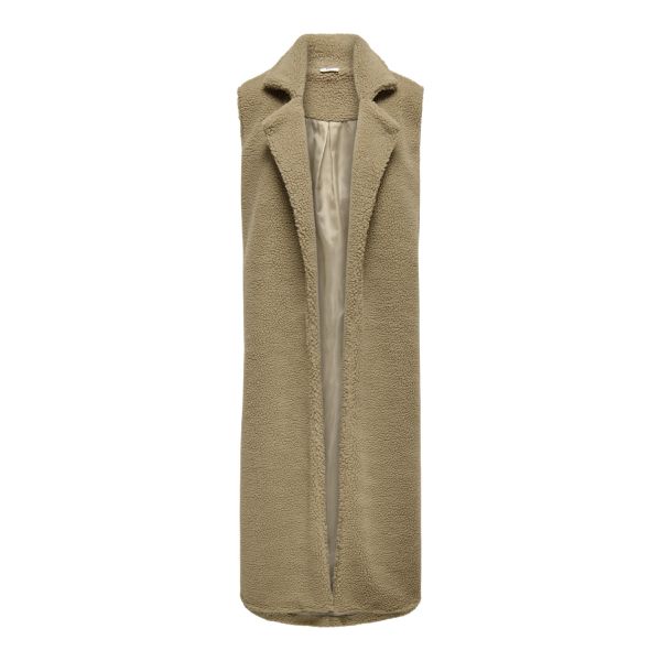 JDY lang teddy gilet tannin 15337204