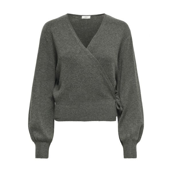 JDY wikkelvest kambaba grijs 15339001