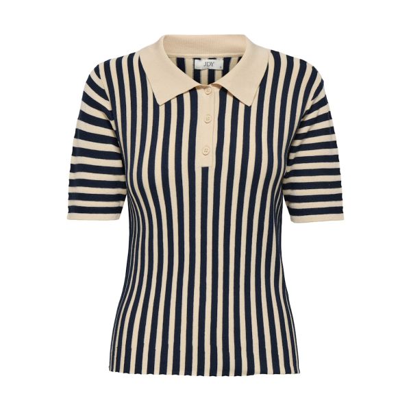 JDY streep polo tapioca total eclipse 15354079