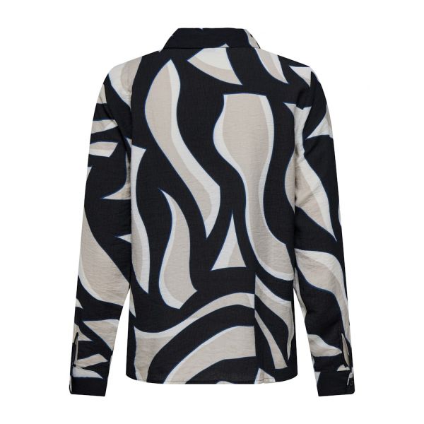 JDY print blouse tapioca black 15354240