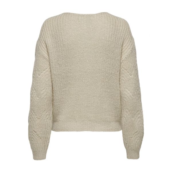 JDY V-hals trui frosted almond 15302387