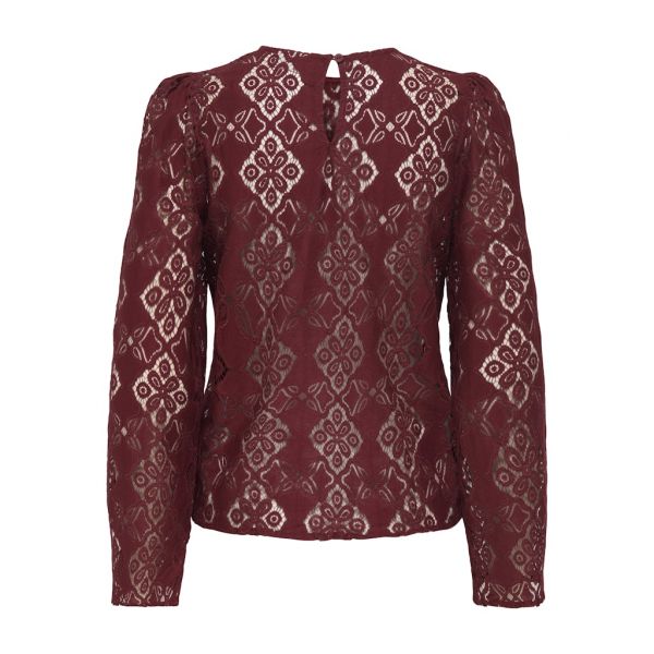 JDY kanten shirt cabernet 15354364