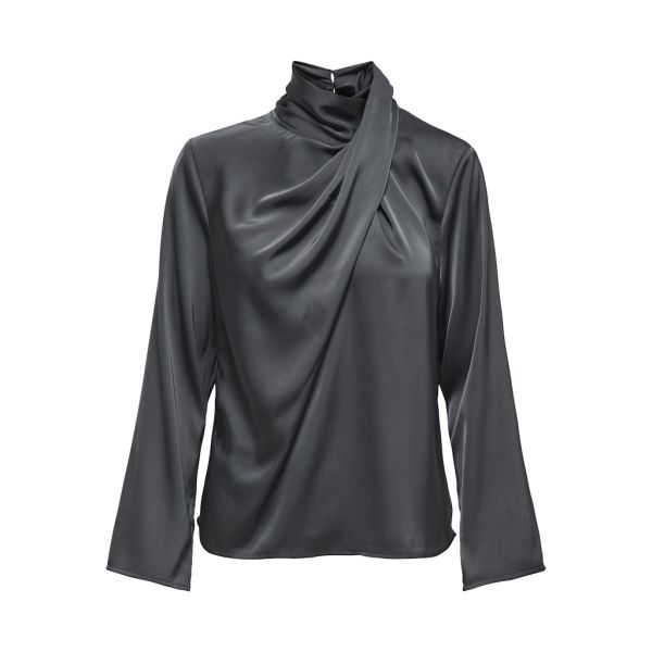 JDY sjaalkraag blouse asphalt 15311619