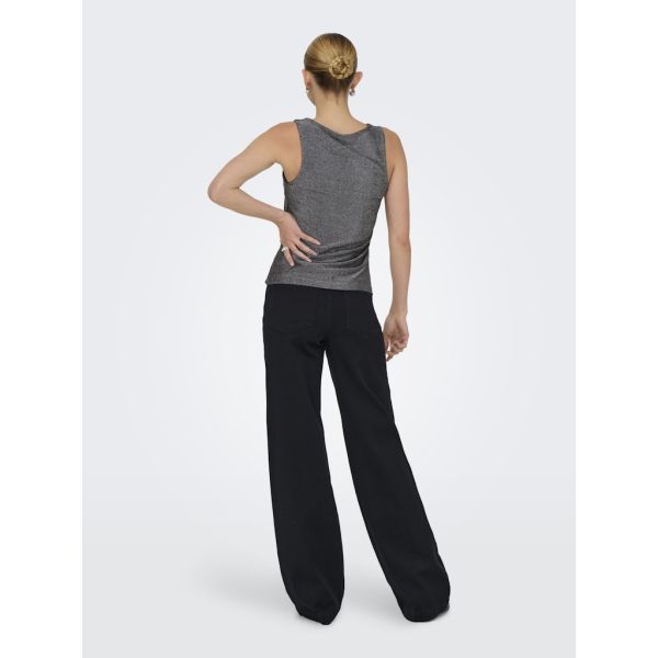 JDY glittertop silver 15360787