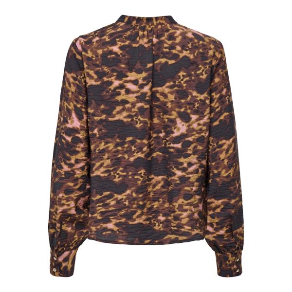 JDY print blouse leather brown 15358196