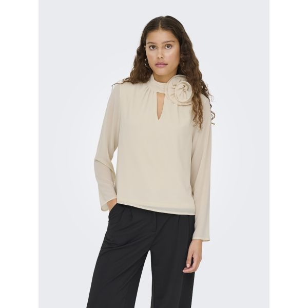 JDY blouse met bloem whitecap gray 15361373