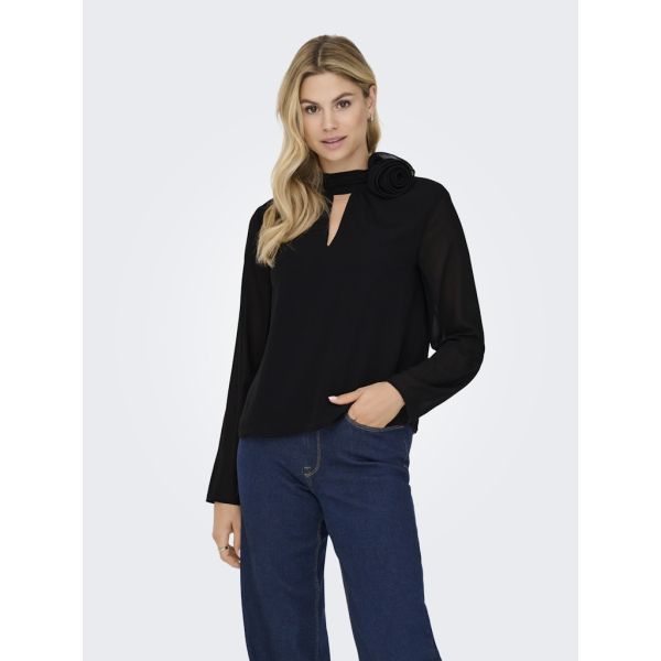 JDY blouse met bloem black 15361373