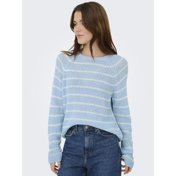 JDY streep trui cashmere blue 15312077