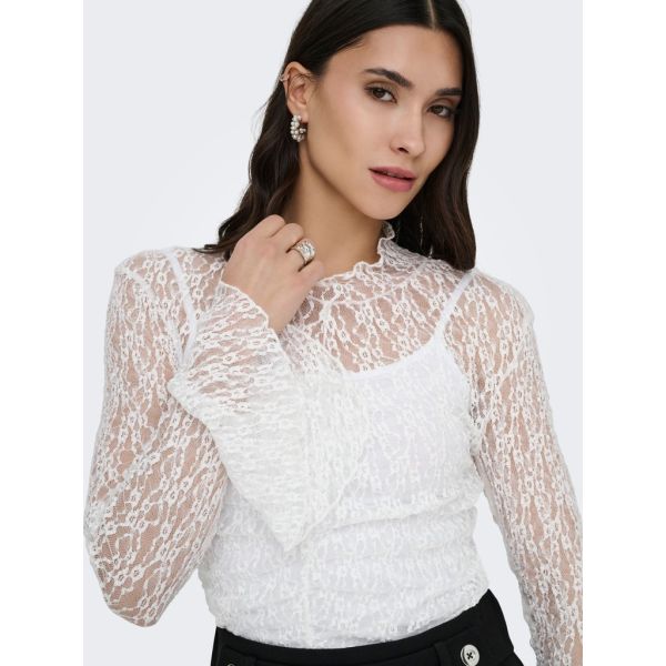 JDY kanten top cloud dancer 15377339