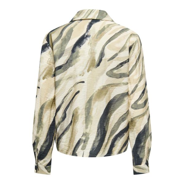 JDY print blouse sandshell green 15378185