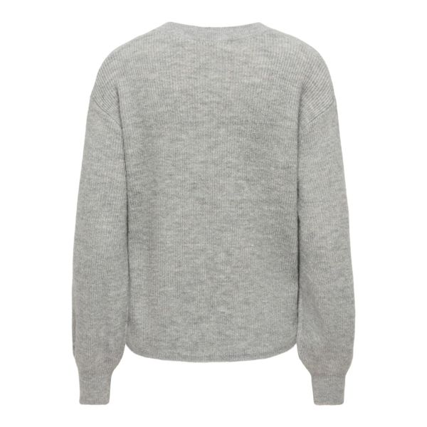 JDY v-hals trui medium grey 15372131 