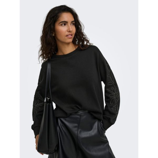 JDY borduur sweater black 15376644