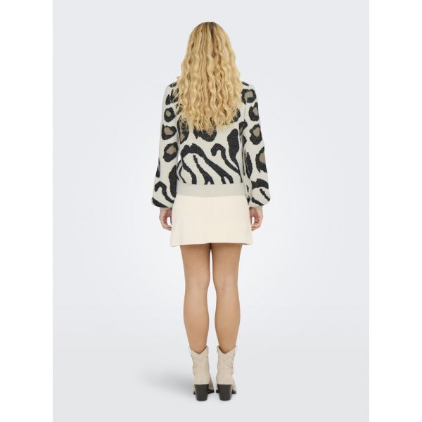 JDY animal print trui cement 15292890