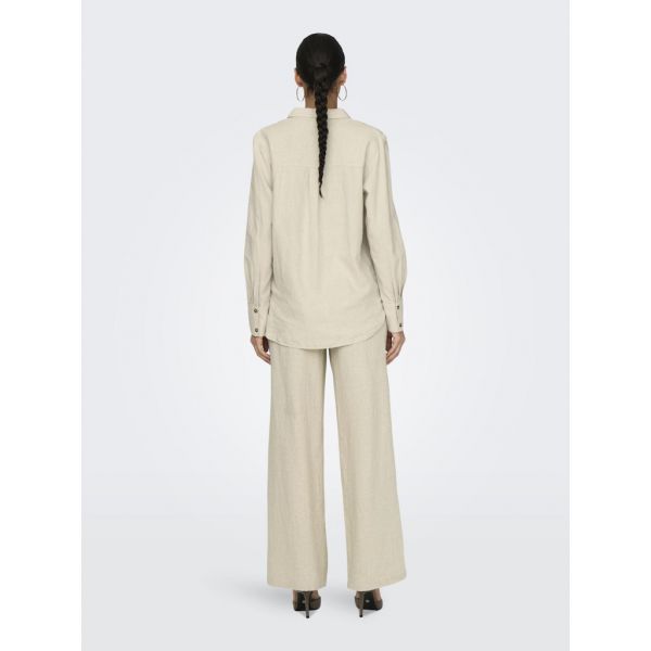JDY linnen blouse oatmeal 15318364