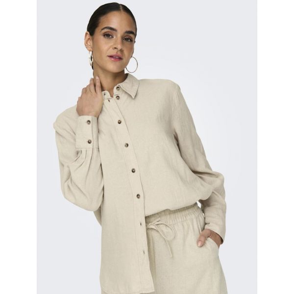 JDY linnen blouse oatmeal 15318364