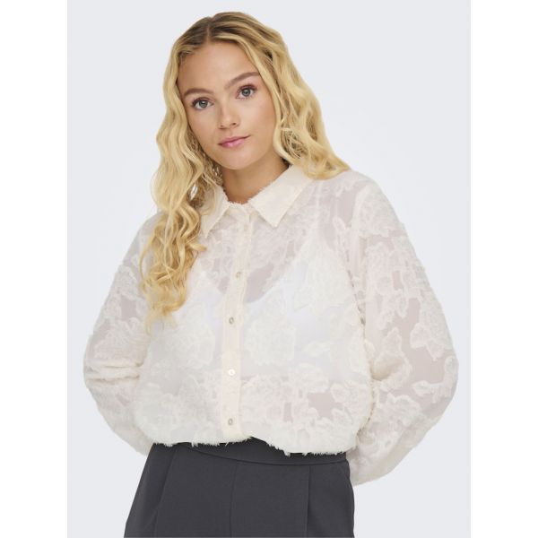 JDY kanten blouse cloud dancer 15332572