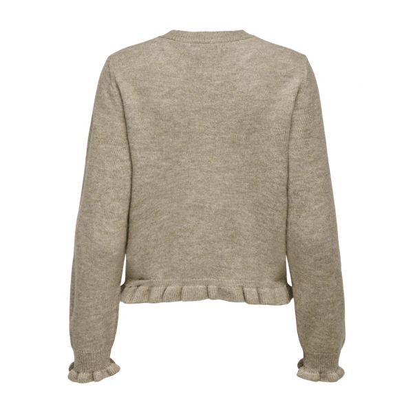 JDY fijn brei vest greige melange 15363485