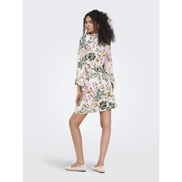JDY viscose print jurk cloud dancer 15321349