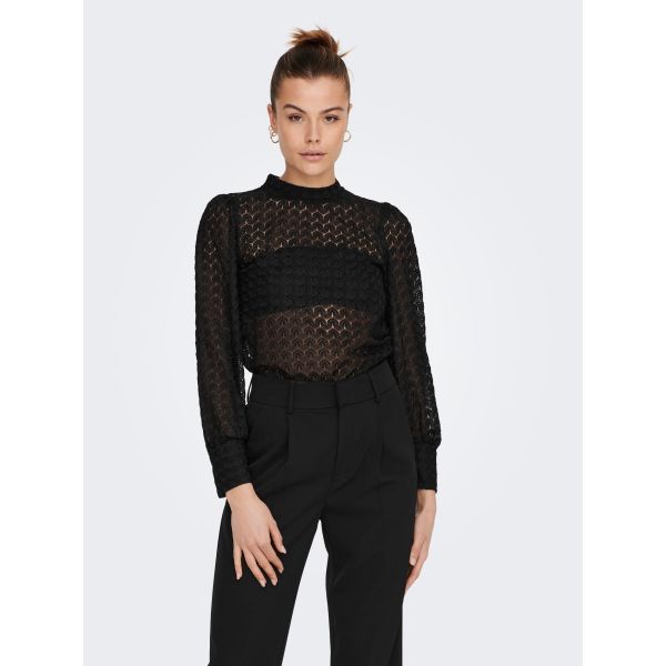 JDY kanten blouse black 15268408