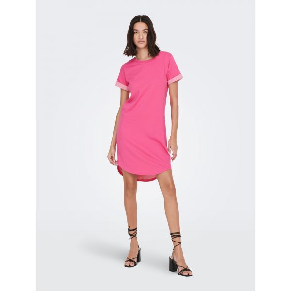 JDY sweatdress shocking pink 15174793