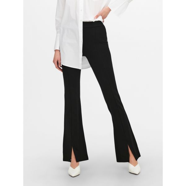 JDY flare broek met split zwart 15234628