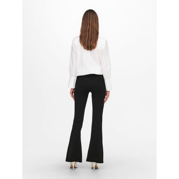 JDY flare broek met split zwart 15234628