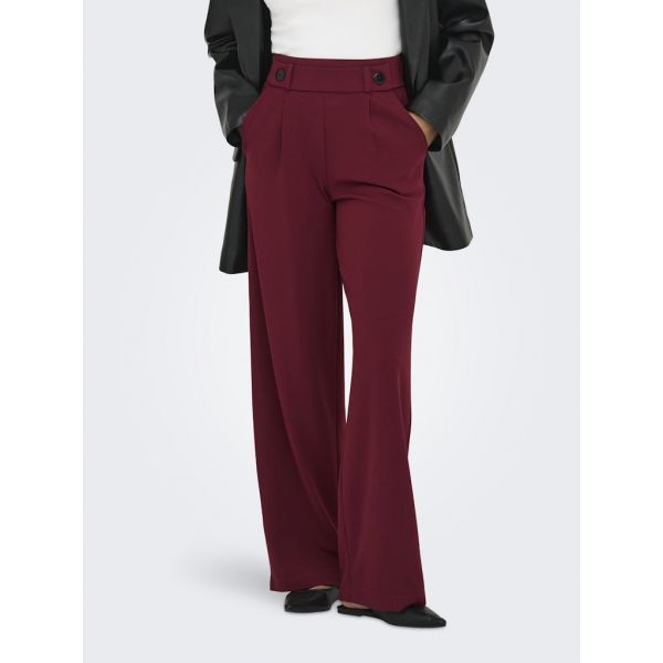 JDY wijde jersey broek cabernet 15208430