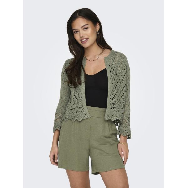 JDY gehaakt vest deep linchen green 15184486