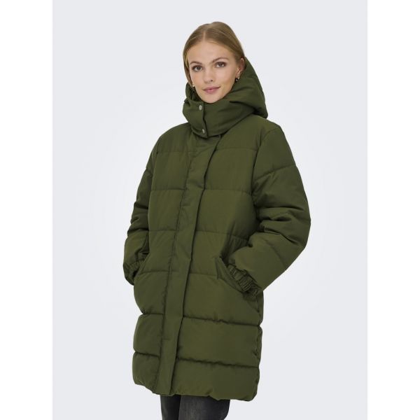 JDY lang gewatteerde jas ivy green 15351461