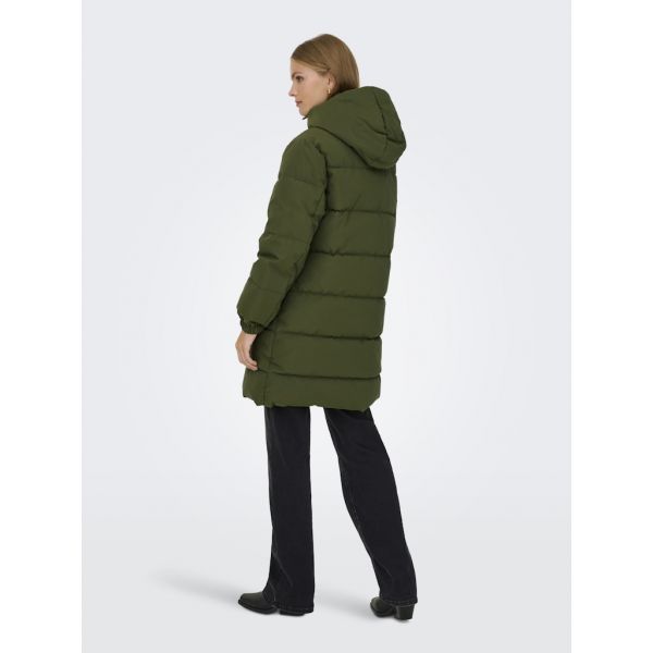 JDY lang gewatteerde jas ivy green 15351461