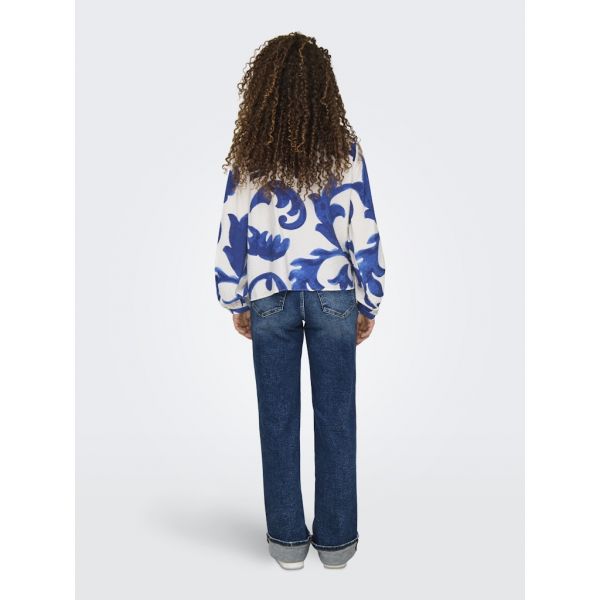 JDY print blouse birch blue art 15345625