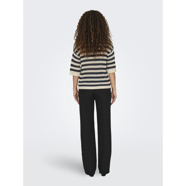JDY brei top streep sandshell total eclip