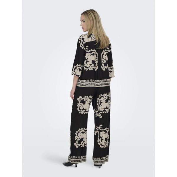 JDY viscose print blouse black 15351590