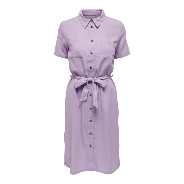 JDY linnen blouse jurk purple rose 15287227